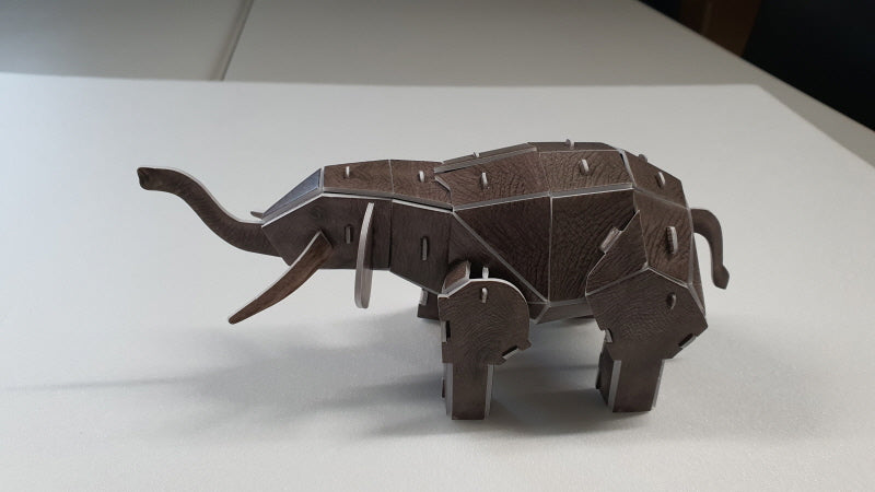 African Elephant 3D STEM Puzzle for Kids – Endangered Animals Educational Kit