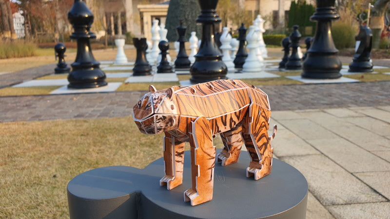 Tiger 3D STEM Puzzle for Kids – Educational Animal Kit with AR