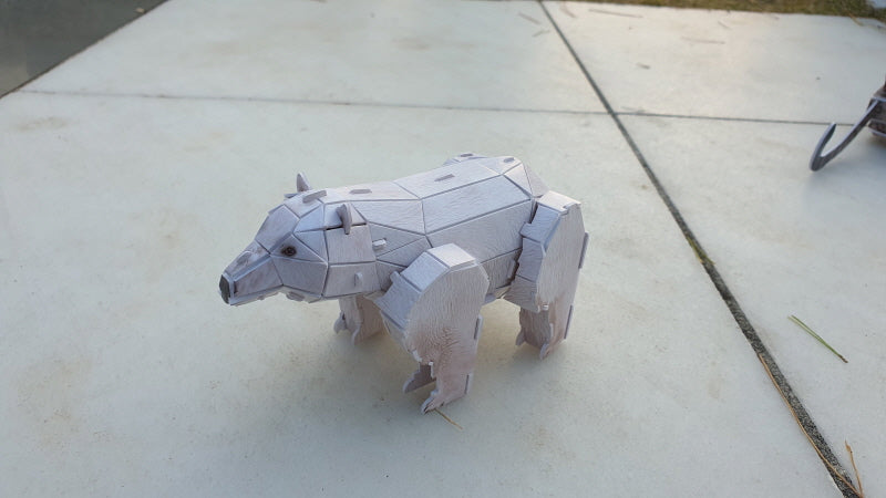 Polar Bear 3D STEM Puzzle for Kids – Educational Animal Kit with AR