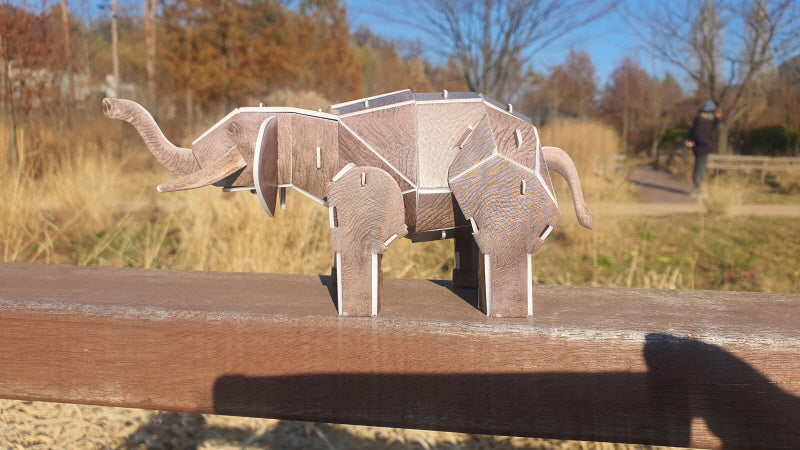 African Elephant 3D STEM Puzzle for Kids – Endangered Animals Educational Kit