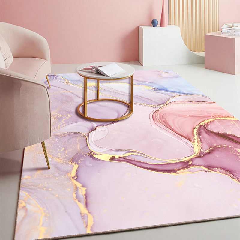 Modern Geometric Area Rug – Soft Living Room Carpet Decor