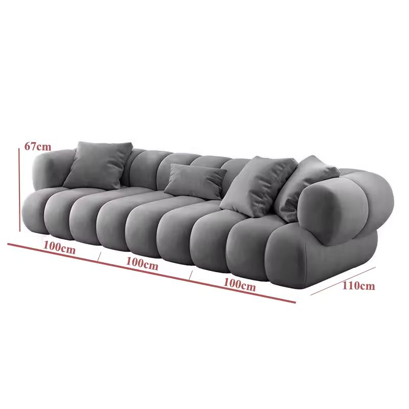 Modern L-Shape Velvet Sectional Sofa – Nordic Living Room Modular Couch