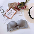 Strapless Push Up Bra for Women – Non-Slip Padded Underwear