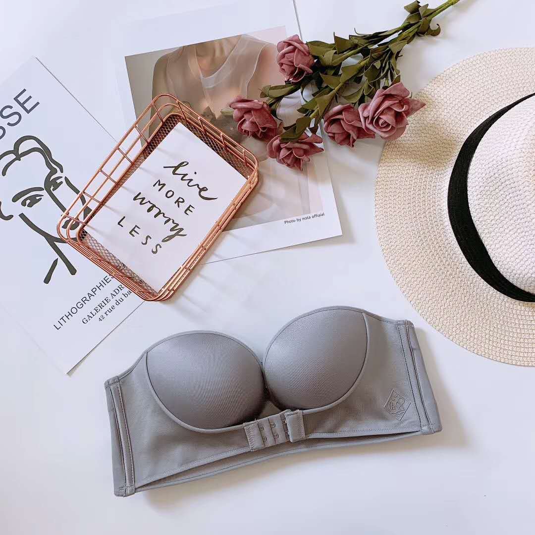 Strapless Push Up Bra for Women – Non-Slip Padded Underwear