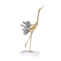 Luxury Crystal Crane Statue – Modern Bird Sculpture Home Decor