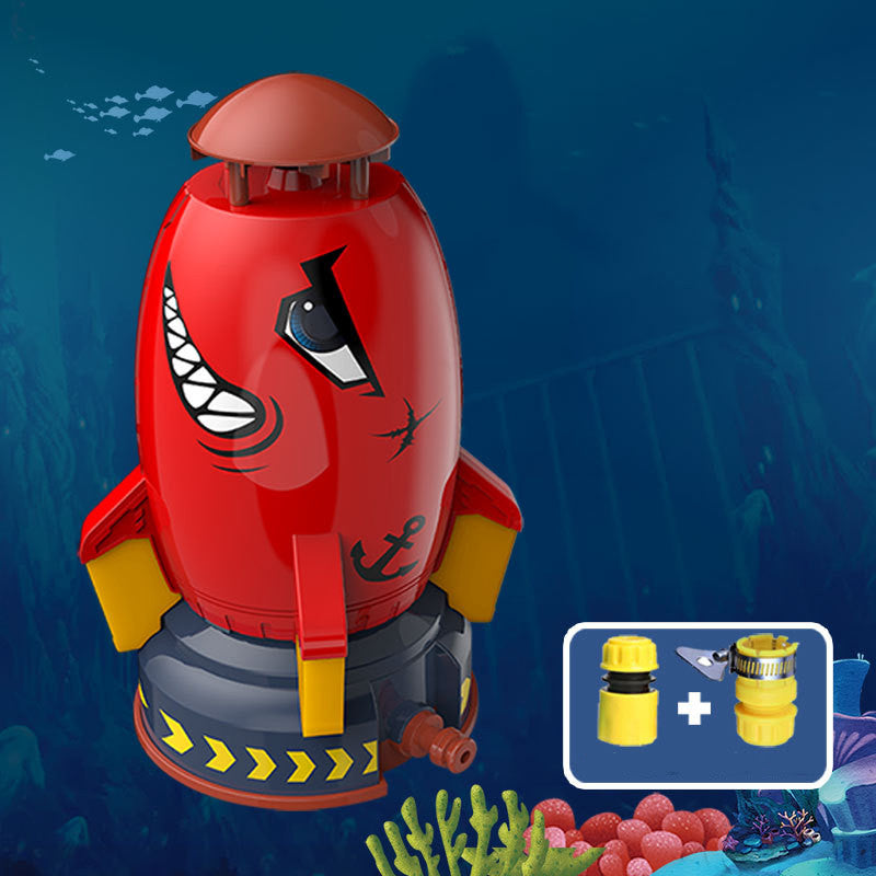 Kids Rocket Water Sprinkler Toy – Outdoor Garden Water Launch Toy