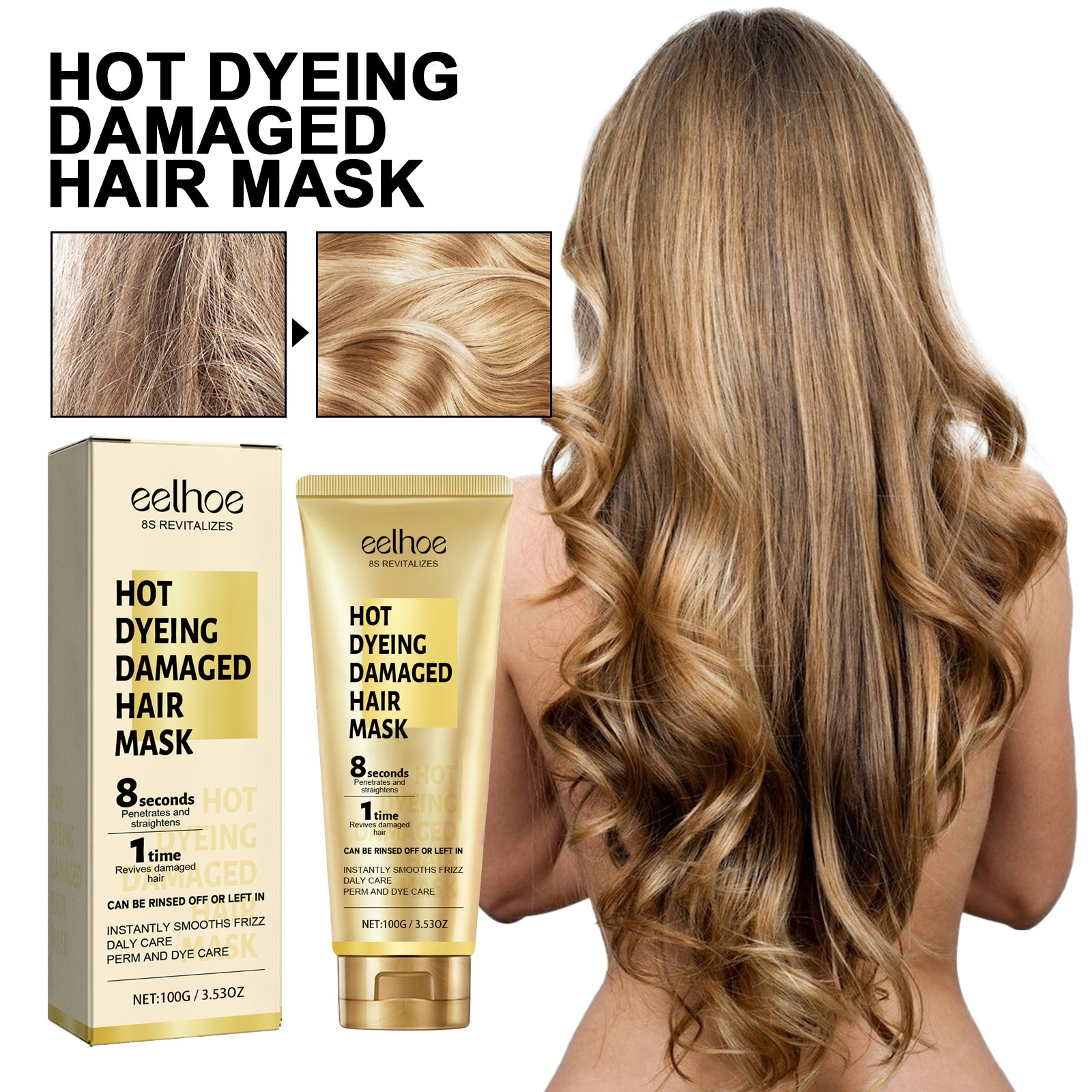 Repairing Hair Mask – Damaged Hair Deep Repair & Softening Treatment