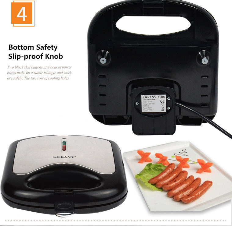Electric Corn Dog Maker – Non-Stick Hot Dog & Sausage Cooker Kitchen Appliance