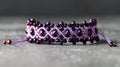 Adjustable Purple Macrame Bracelet for Women