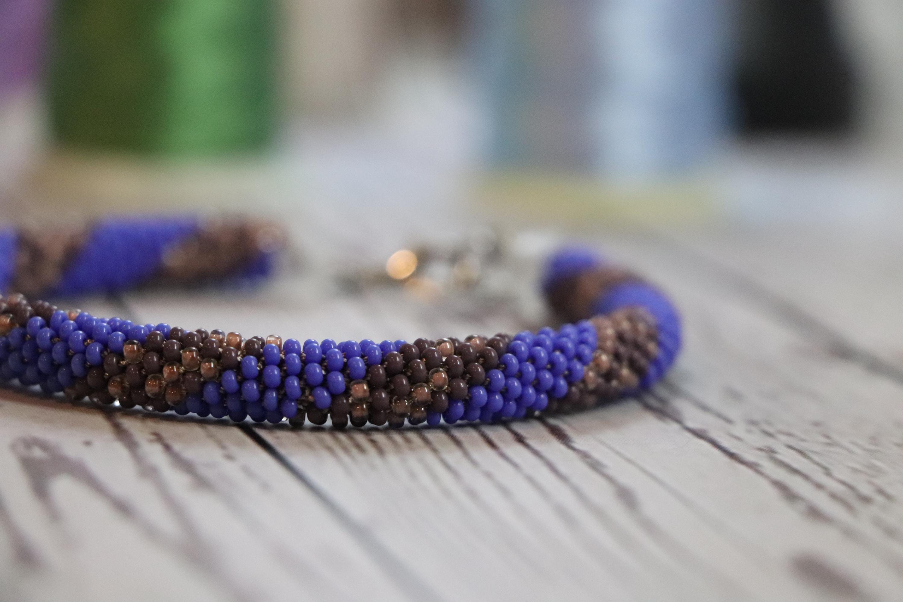 Blue&Brown Handmade Bracelet