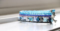 Blue, Pink, and Black Beaded Bracelet – Handmade with Vibrant Seed Beads, Gift for Her