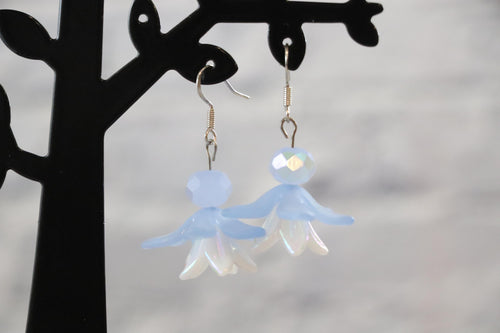 Blue&White Flower Earrings