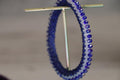 Blue and White Beaded Bracelet for Women