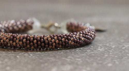 Brown Seed Beads Bracelet