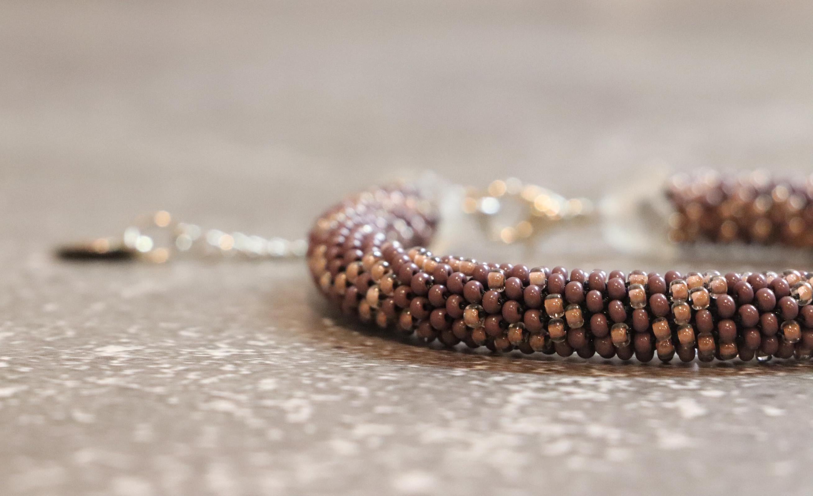 Brown Seed Beads Bracelet