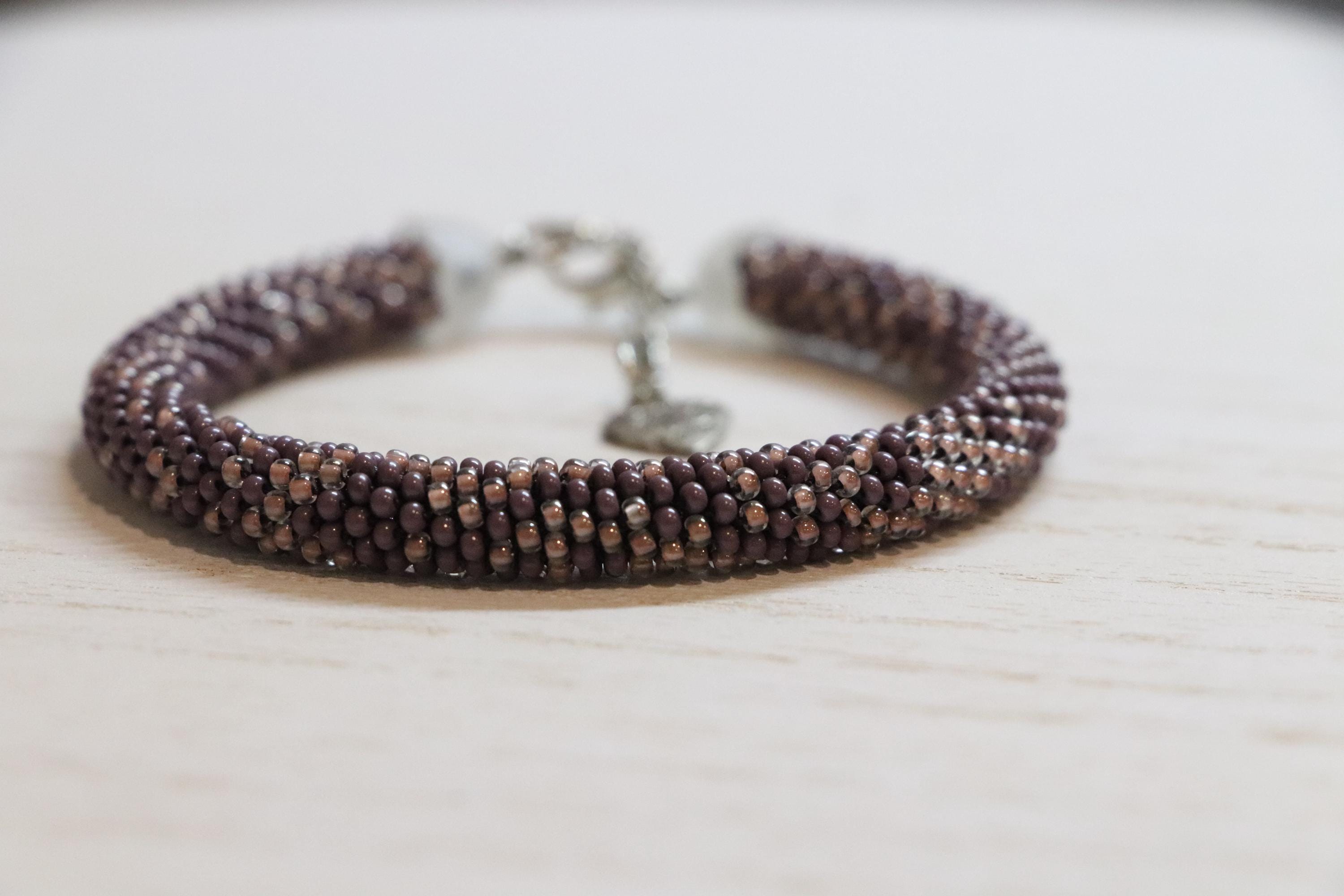 Brown Seed Beads Bracelet