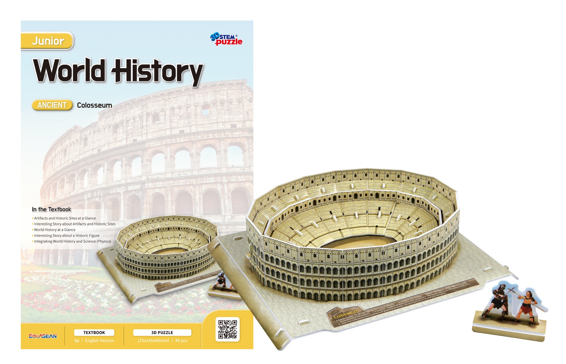 Colosseum 3D Puzzle Set – World History Junior Educational Model