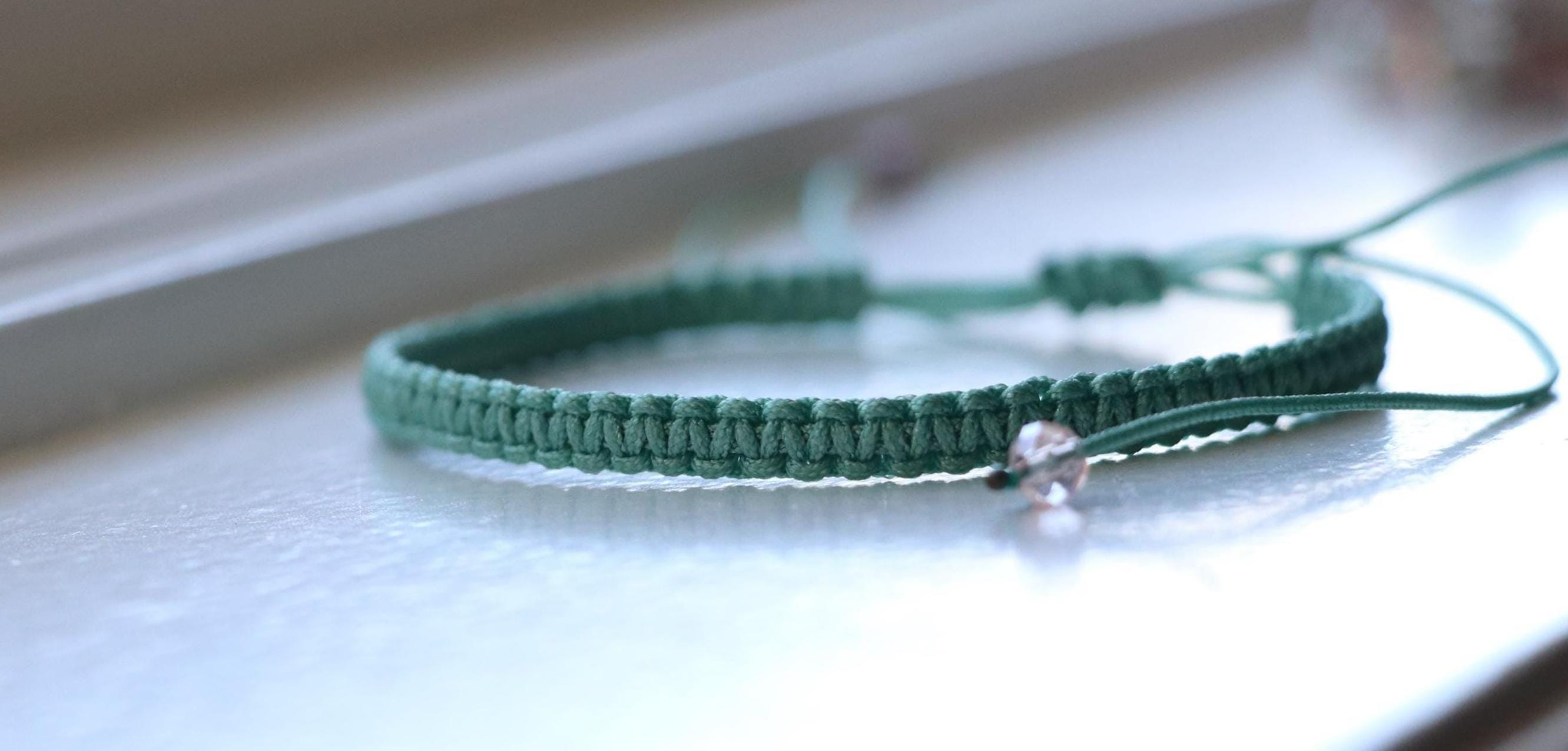 Crystal Wrap & Macrame Bracelet Set