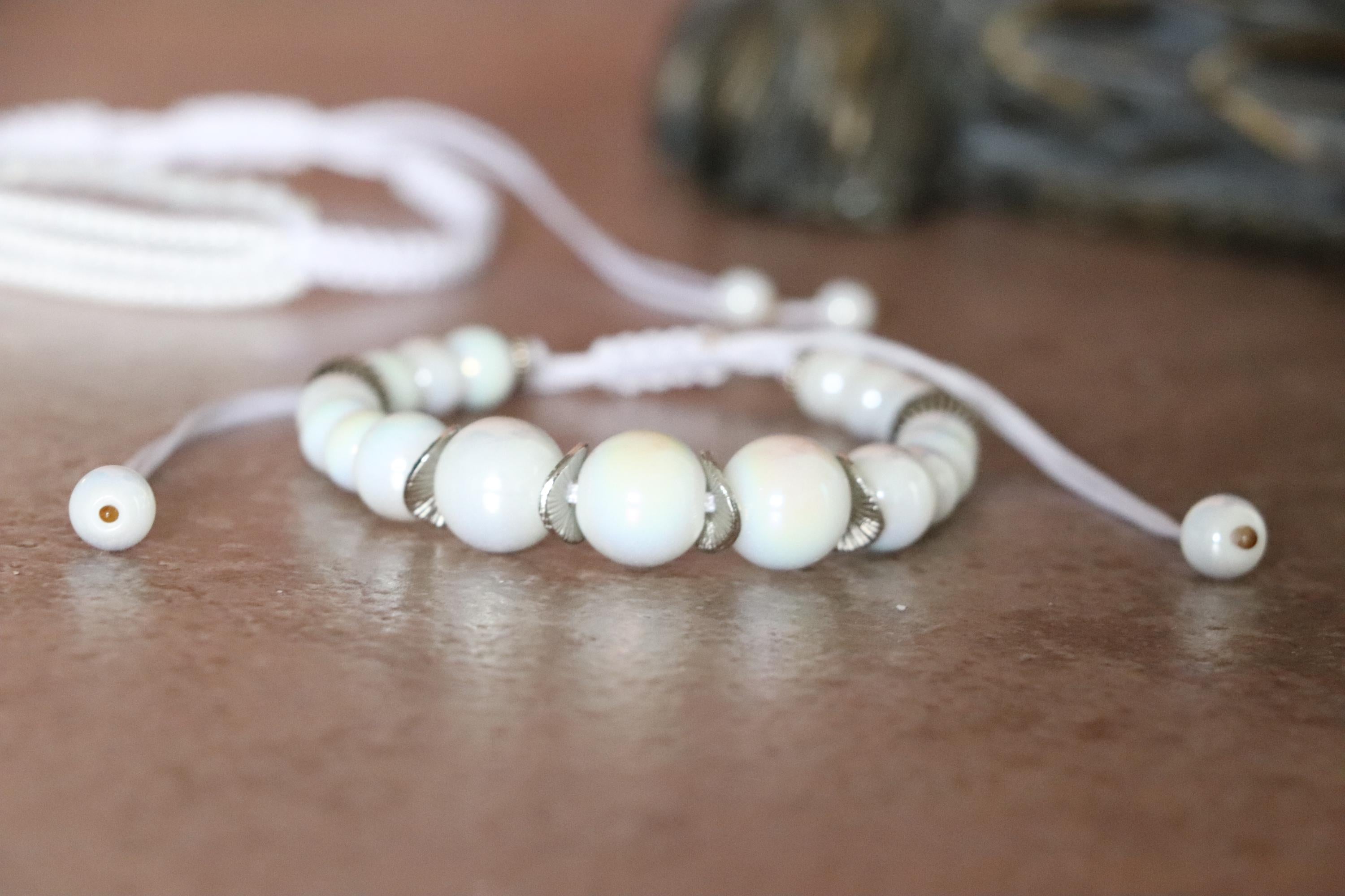 Elegant White Bracelet Set