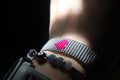 Gray Bracelet with Heart Motif