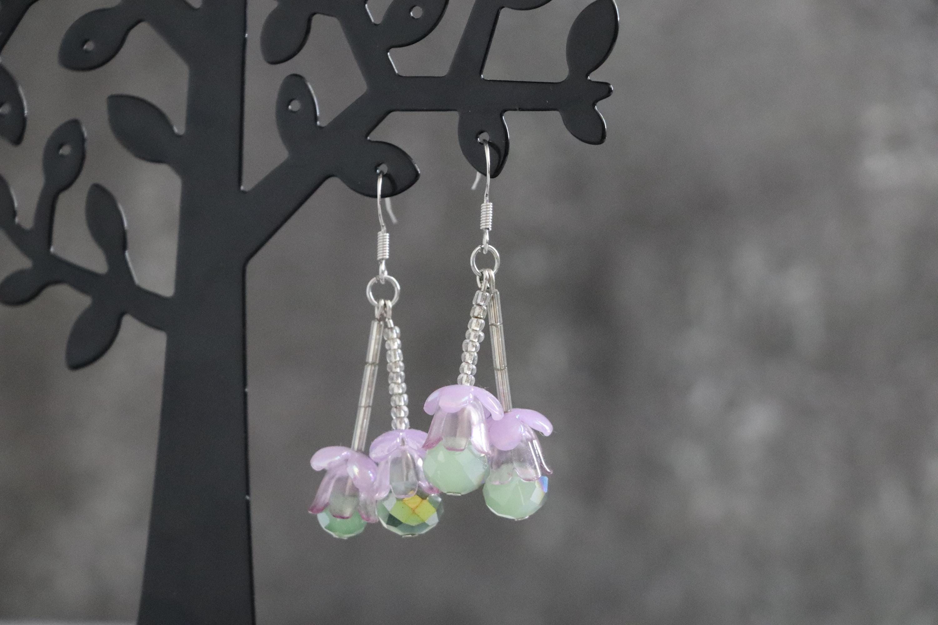 Green Dangle Earrings