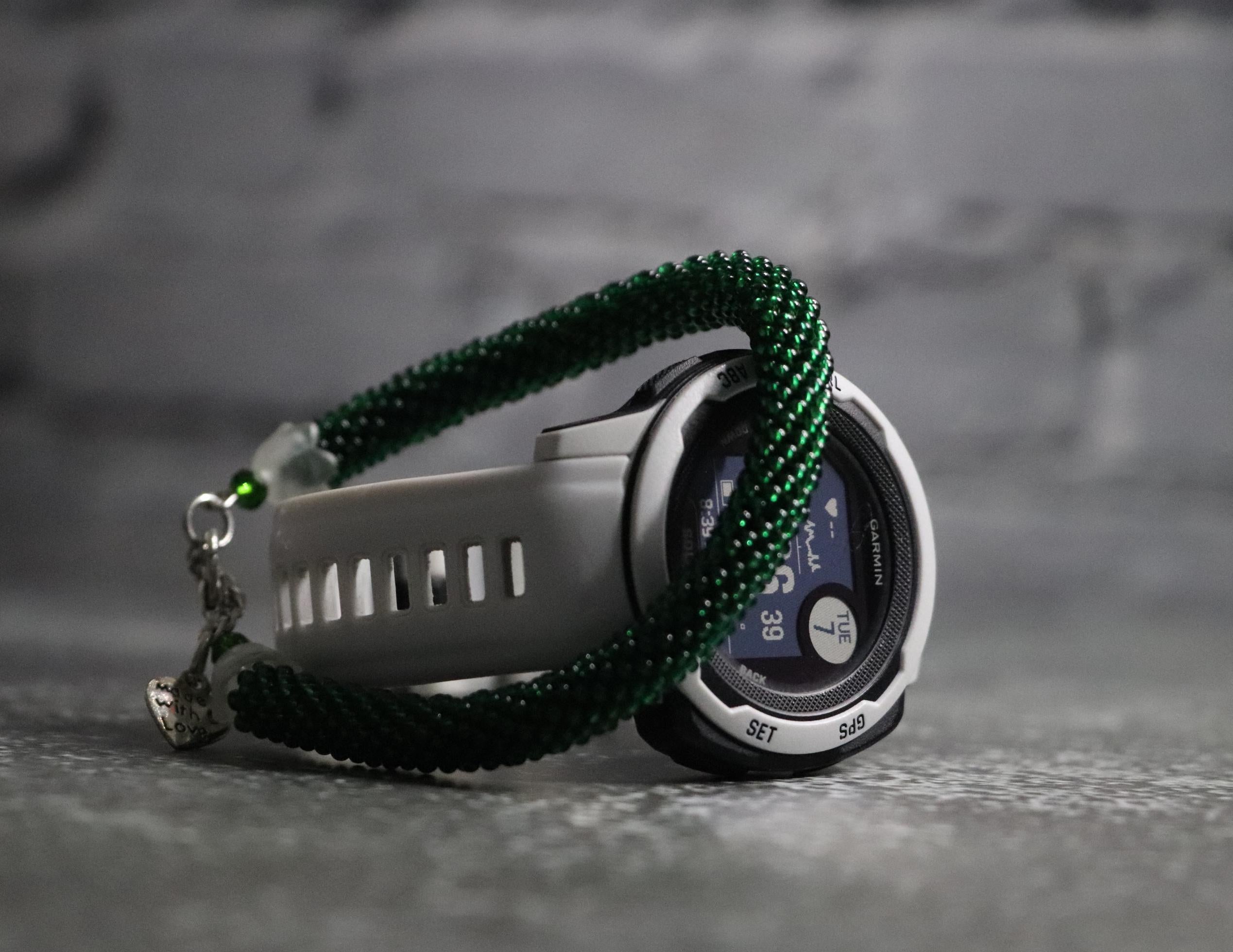 Green Handmade Bead Bracelets