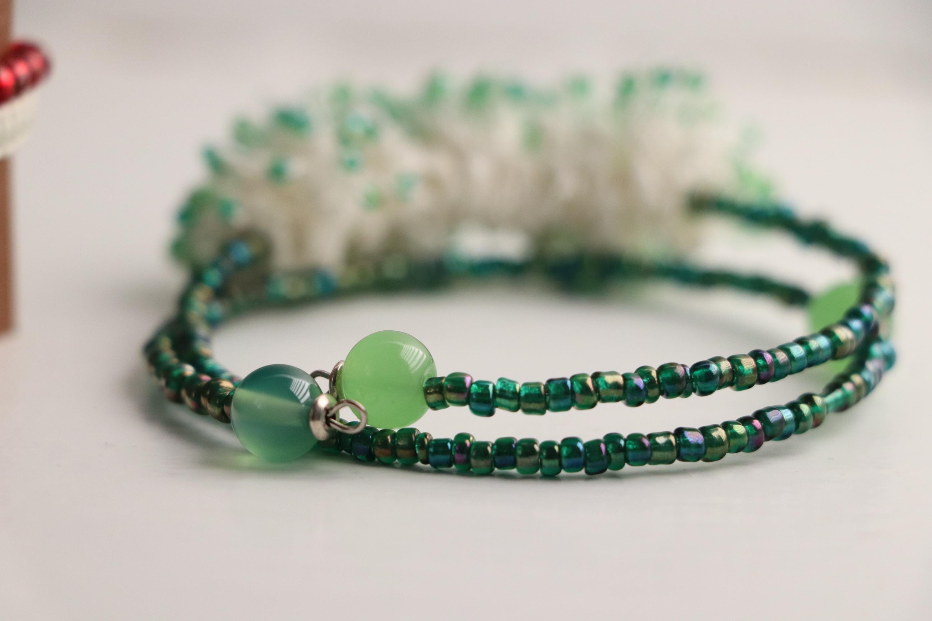 Green Red Creme Triple Unisex Bracelet Set 007