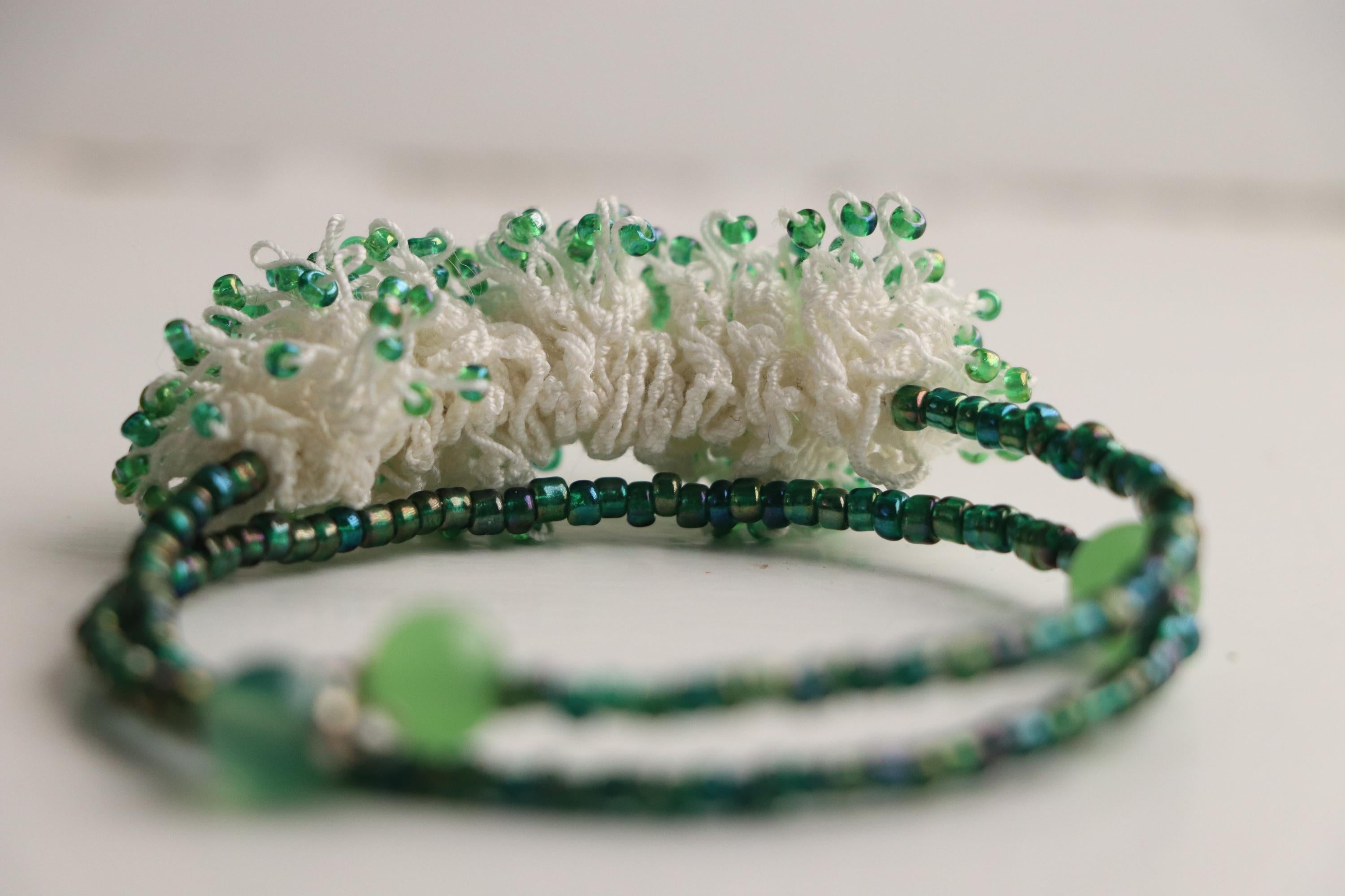 Green Red Creme Triple Unisex Bracelet Set 007