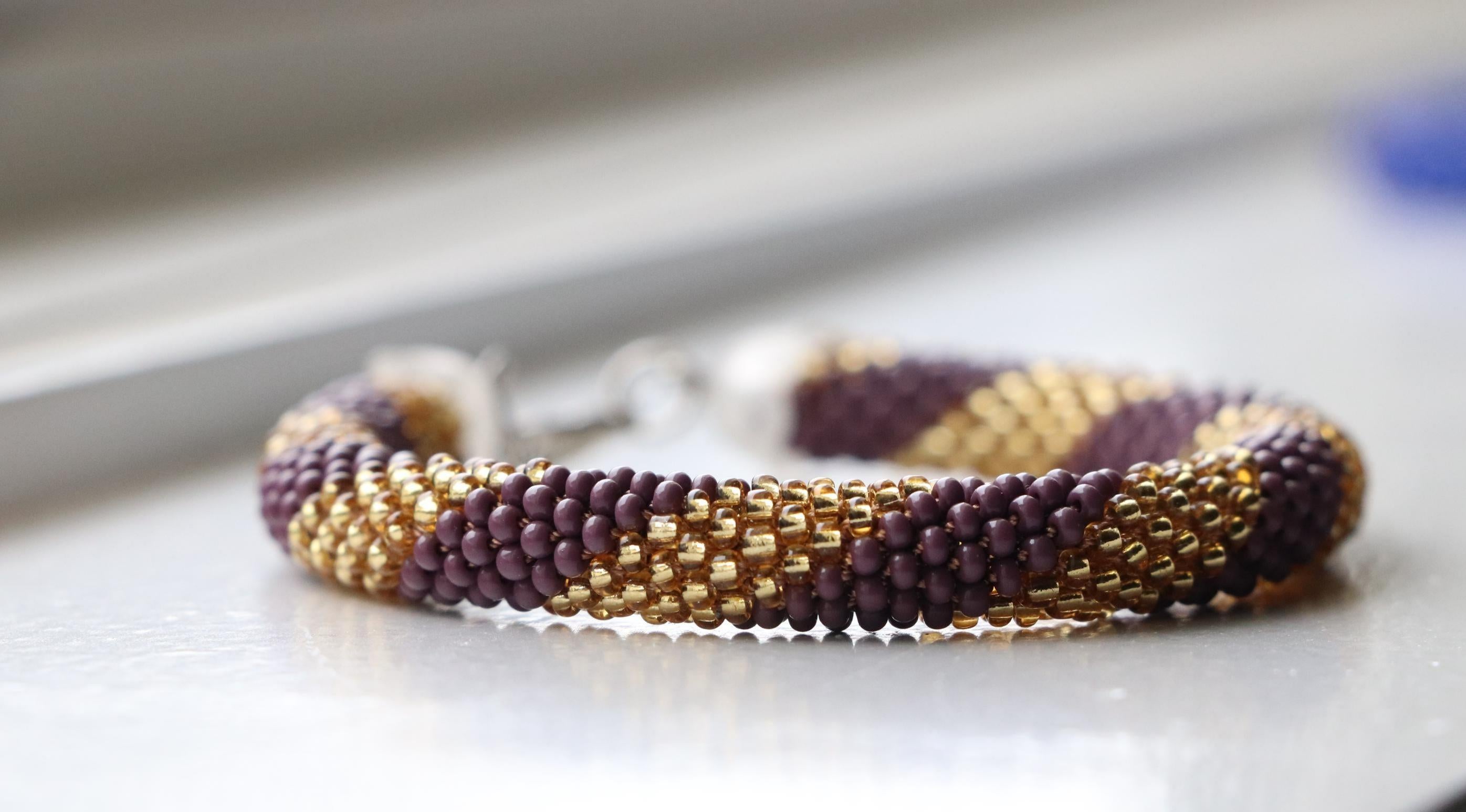 Hand-Crocheted Spiral Bracelet