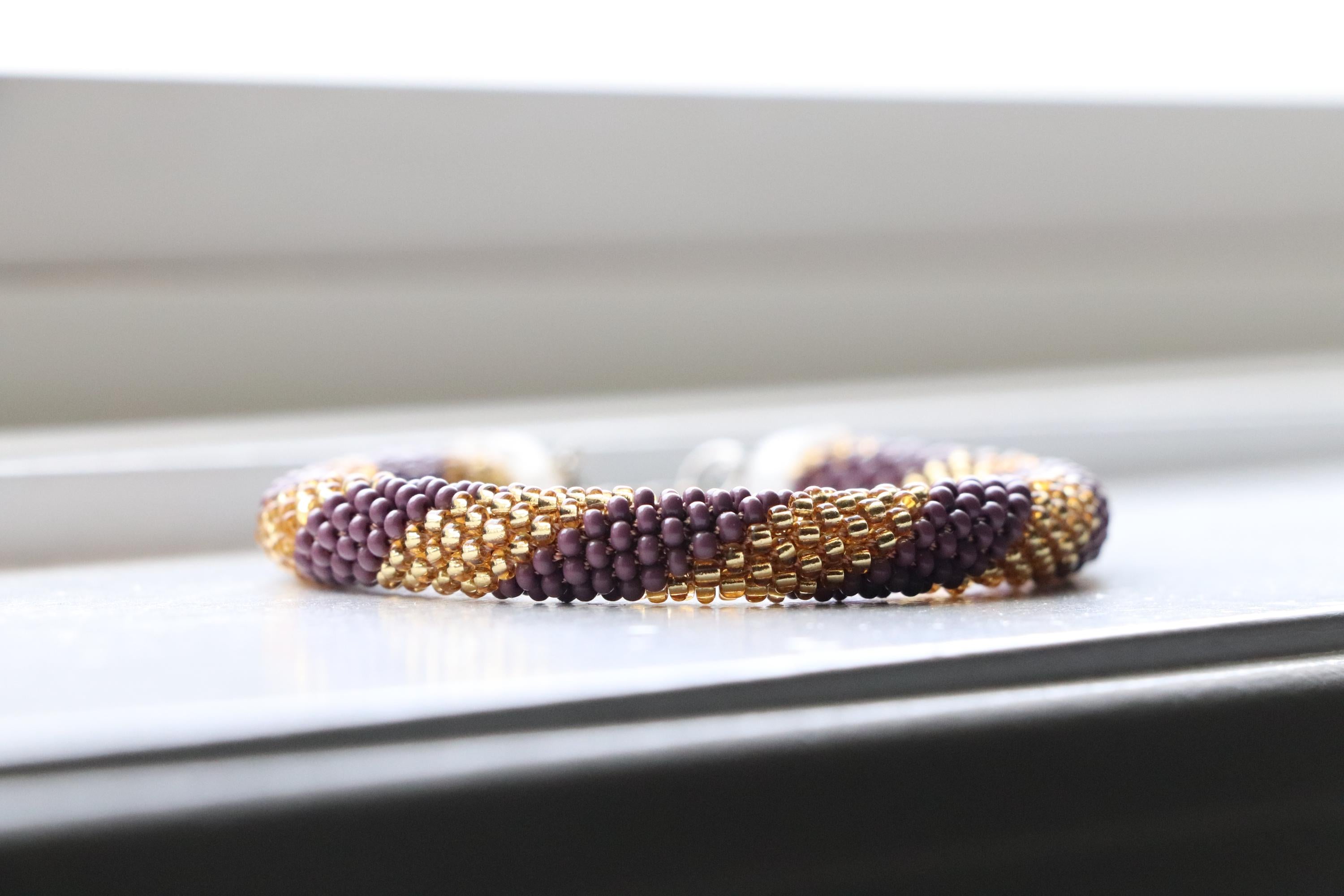 Hand-Crocheted Spiral Bracelet