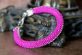 Hand-Crocheted Two-Tone Seed Bead Bracelet