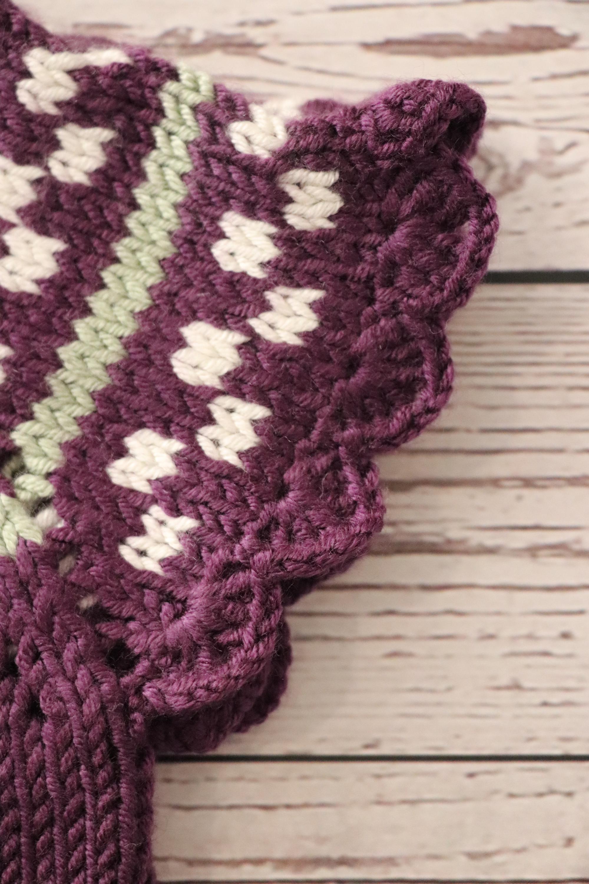 Hand Knitted Baby Girl Vest 6–9 Months Anti Pilling Himalaya Yarn