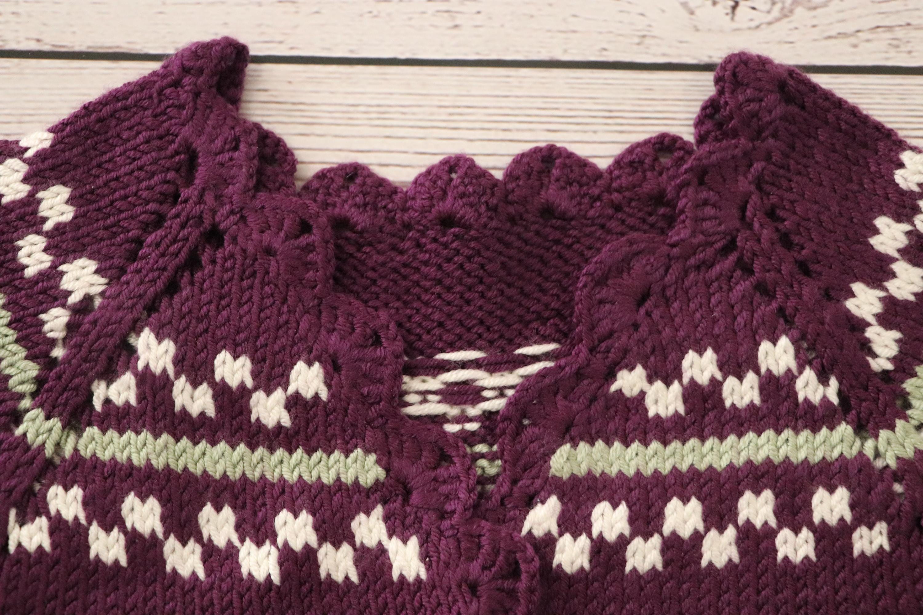Hand Knitted Baby Girl Vest 6–9 Months Anti Pilling Himalaya Yarn