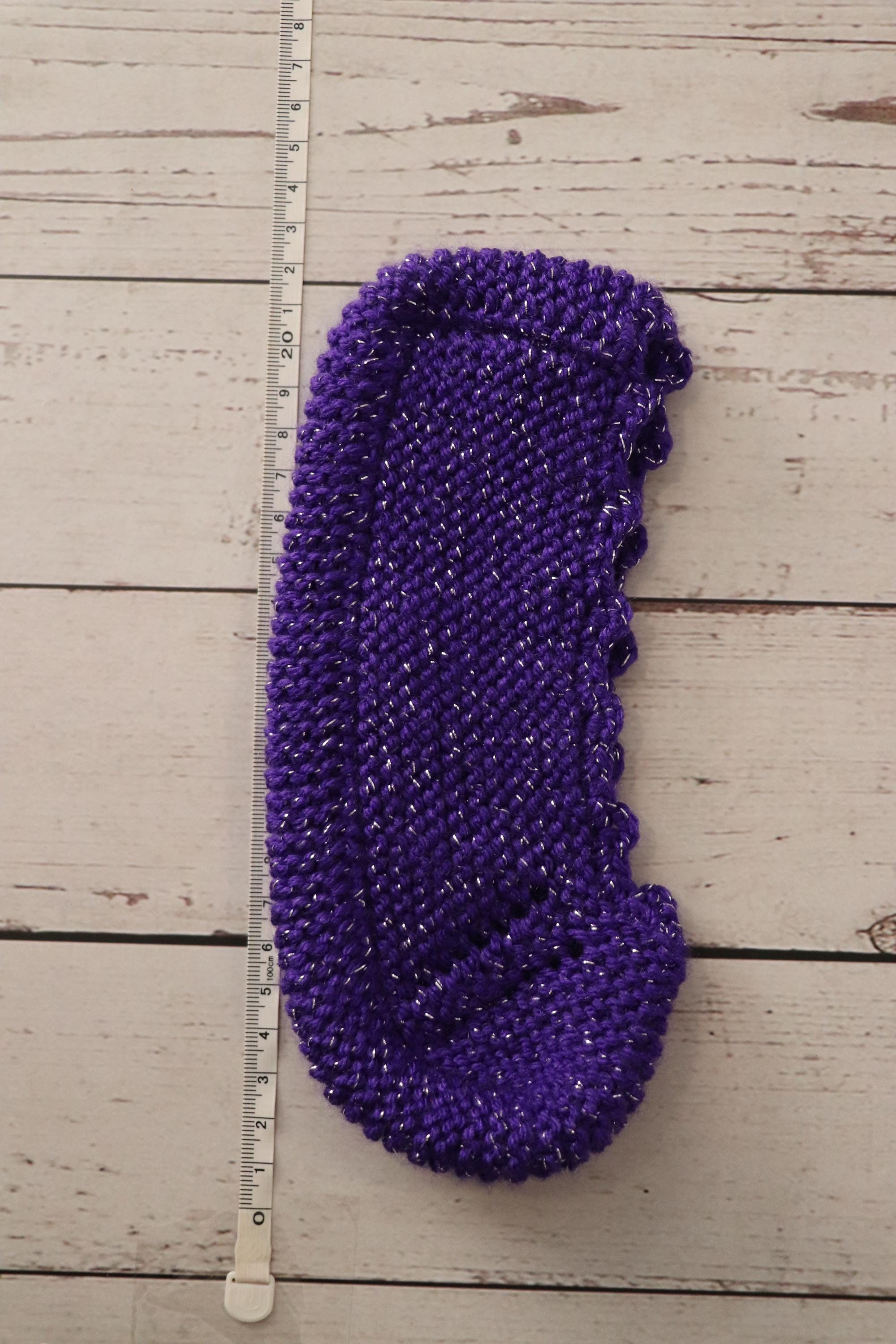 Hand Knitted Slippers Size 36–38