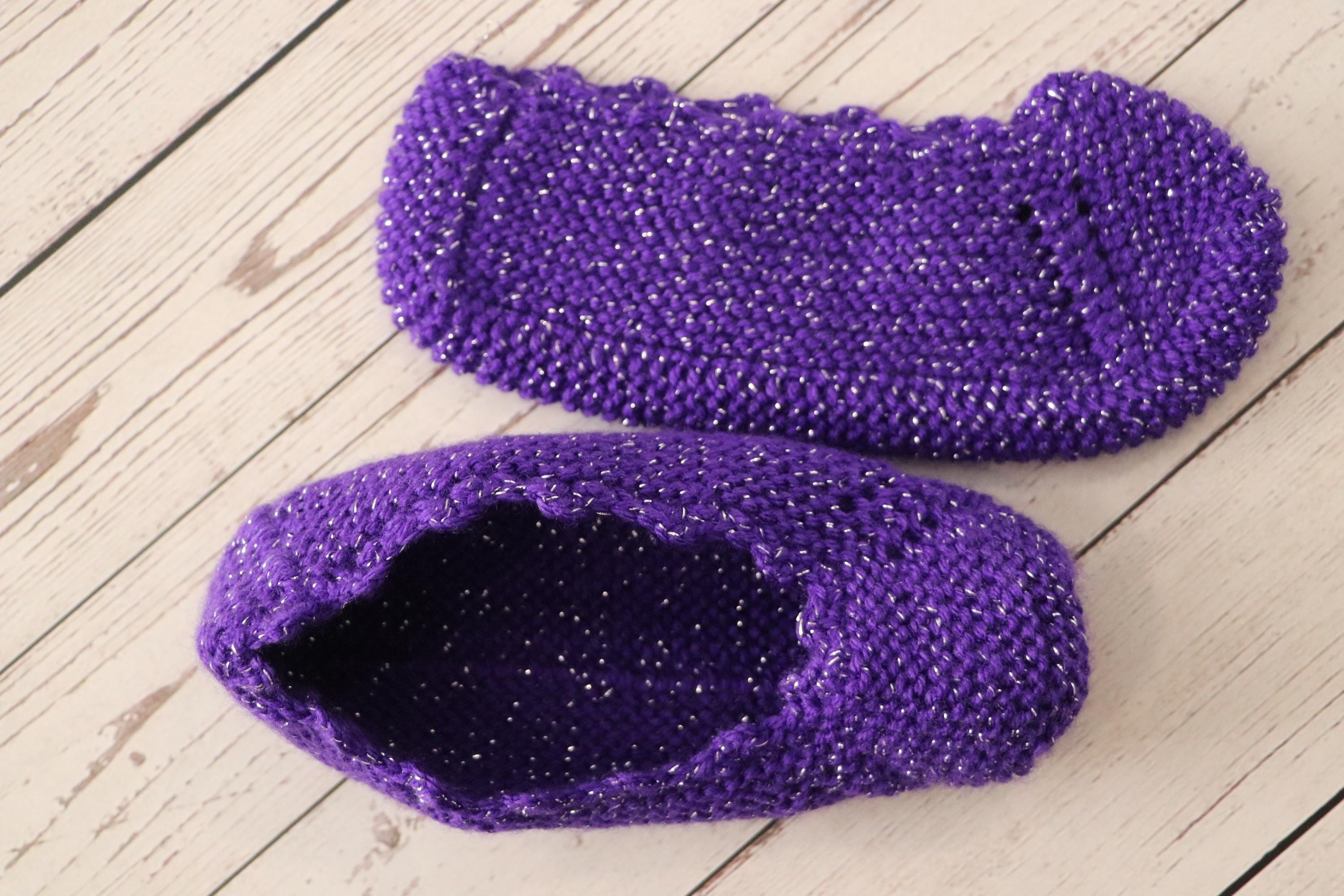 Hand Knitted Slippers Size 36–38