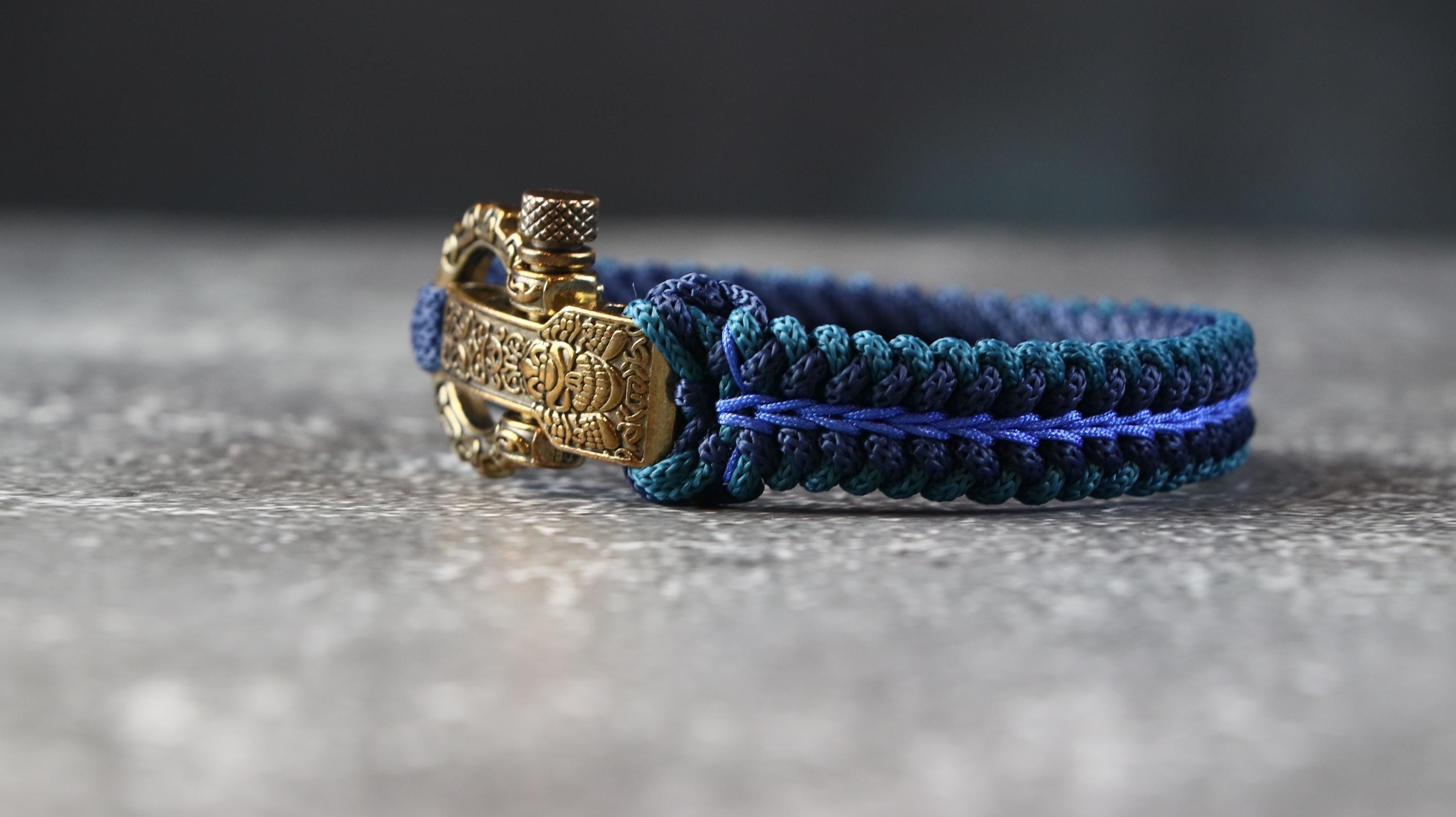 Handmade Blue Tones Men’s Bracelet