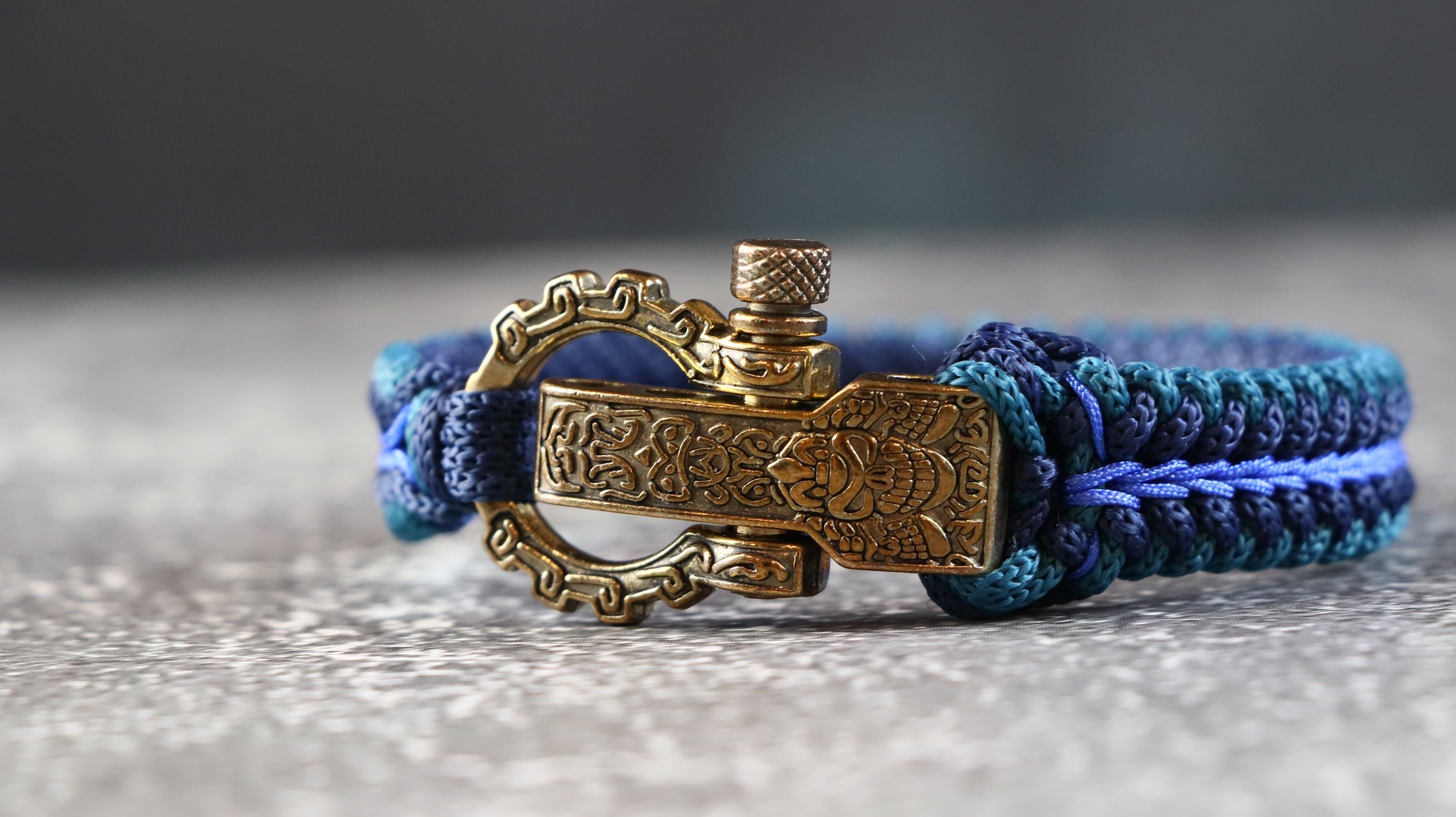 Handmade Blue Tones Men’s Bracelet