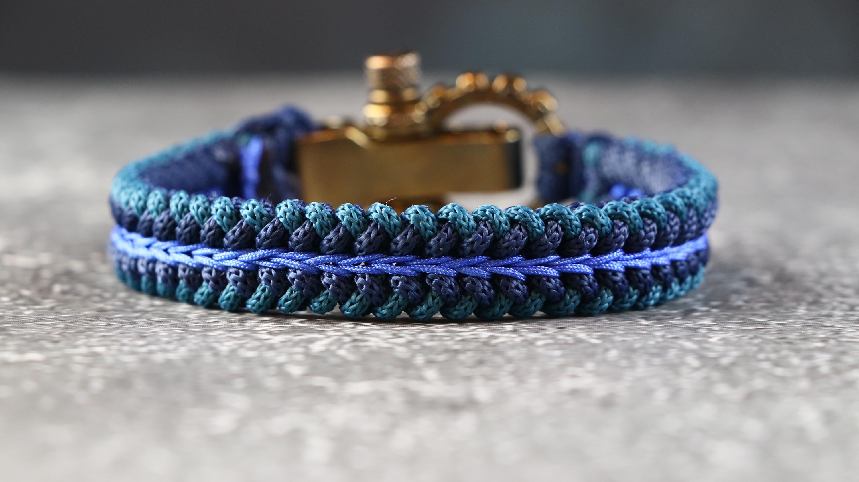 Handmade Blue Tones Men’s Bracelet