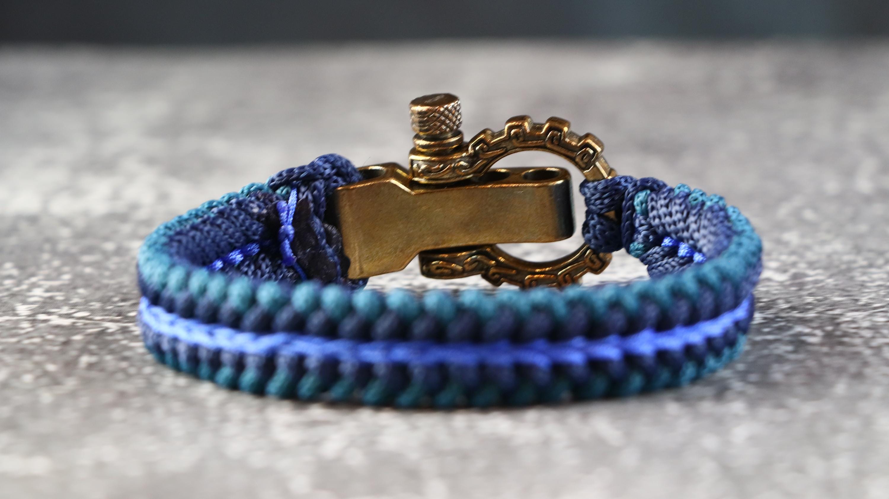 Handmade Blue Tones Men’s Bracelet