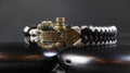 Handmade Gray & Black Pattern Men’s Macrame Bracelet