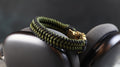 Handmade Green & Black Patterned Paracord Men’s Bracelet