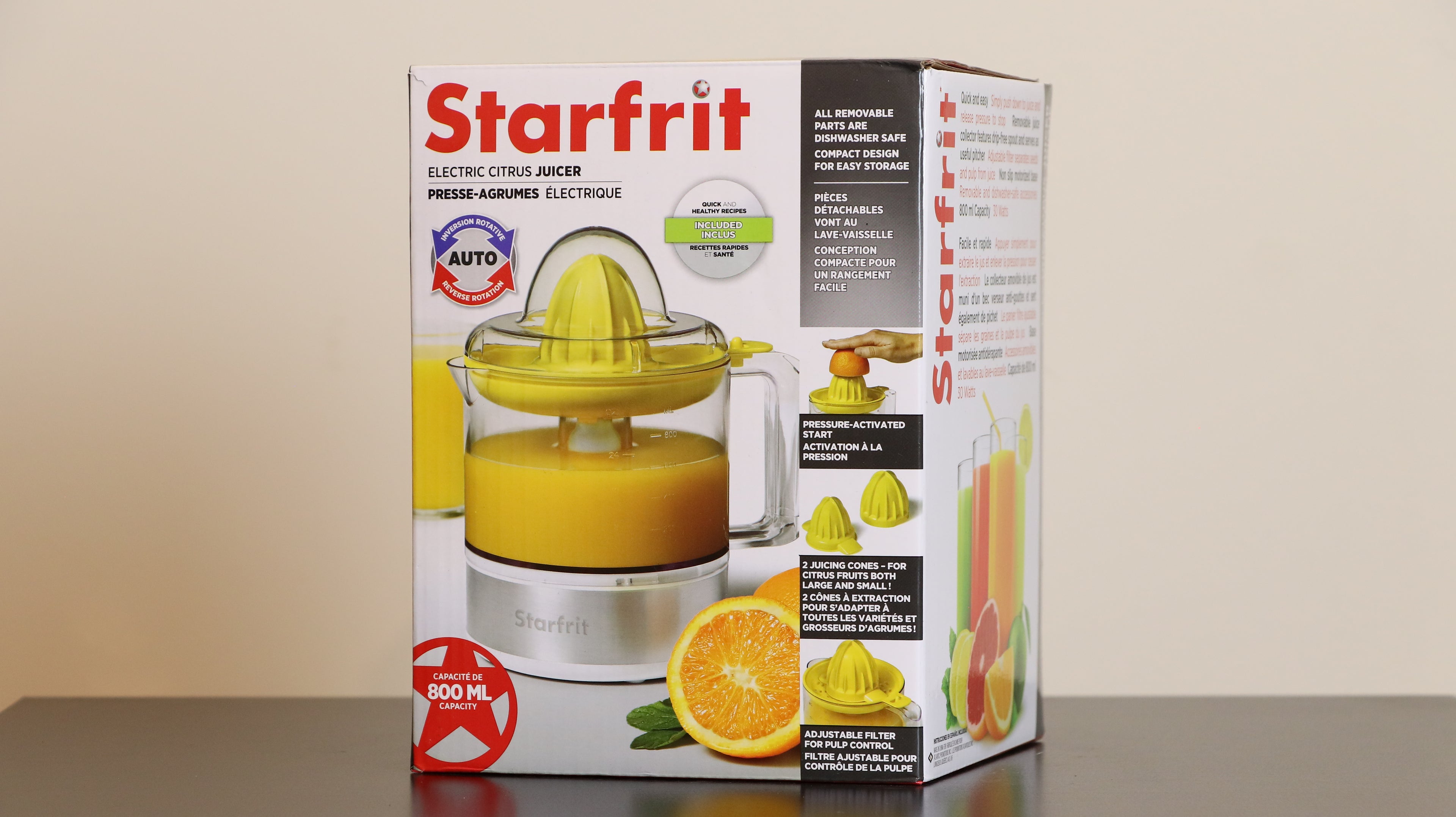Starfrit Electric Citrus Juicer Calgary | 800ml Juice Maker