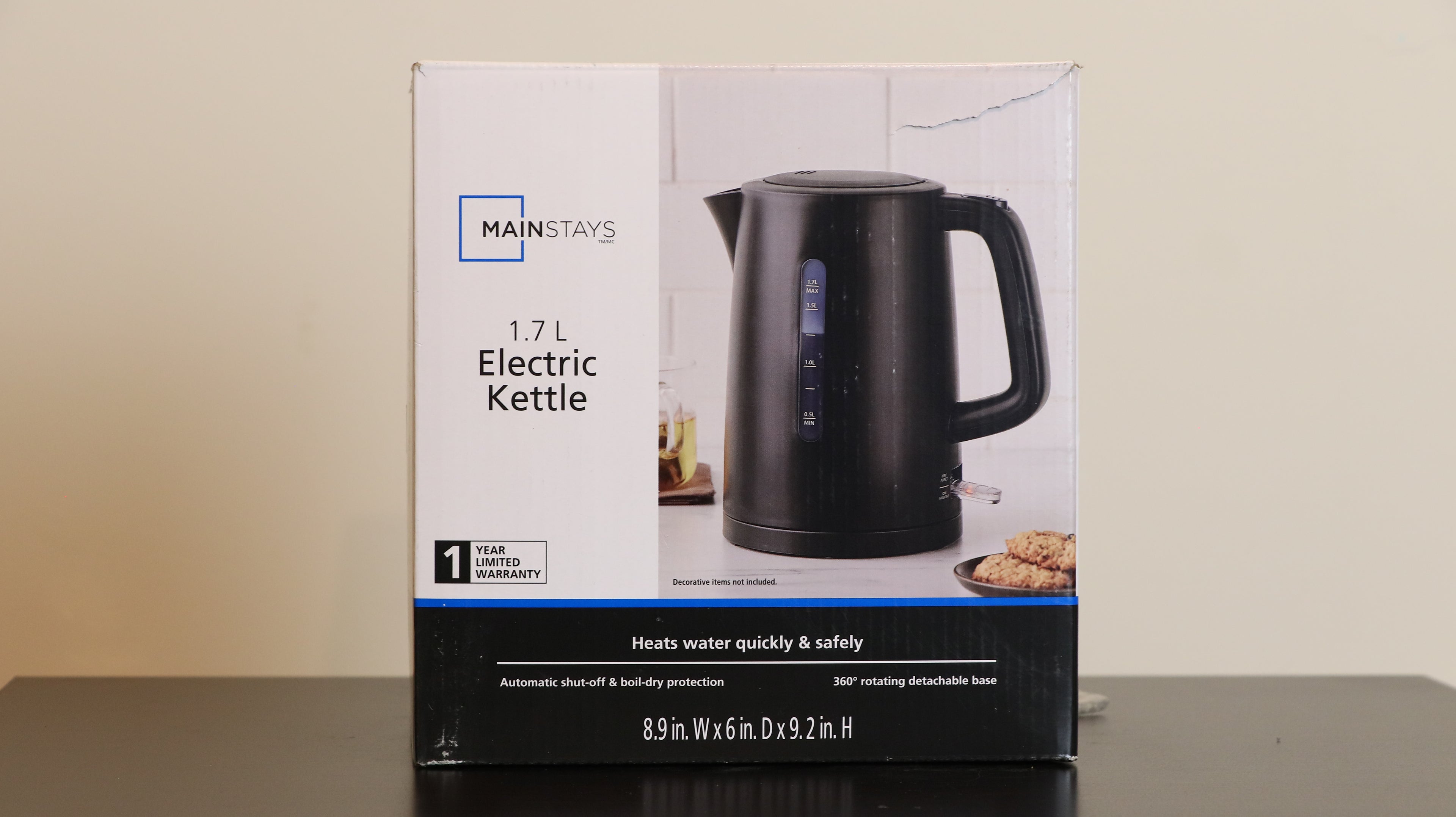 Mainstays 1.7L Electric Kettle Calgary | Fast Boil Water Kettle