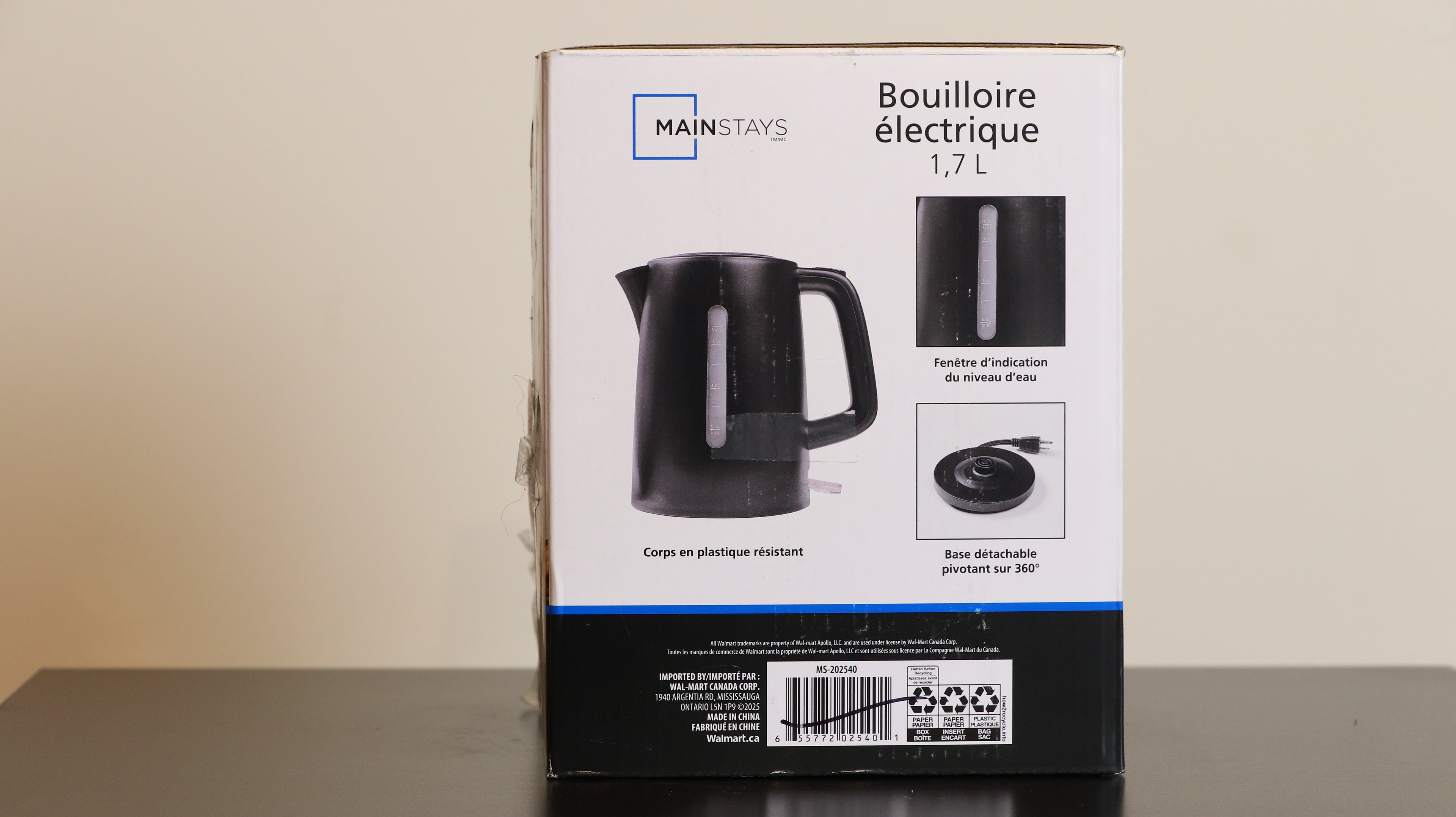 Mainstays 1.7L Electric Kettle Calgary | Fast Boil Water Kettle