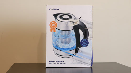 Chefman 1.8L Electric Kettle Calgary | Glass Tea Infuser Kettle