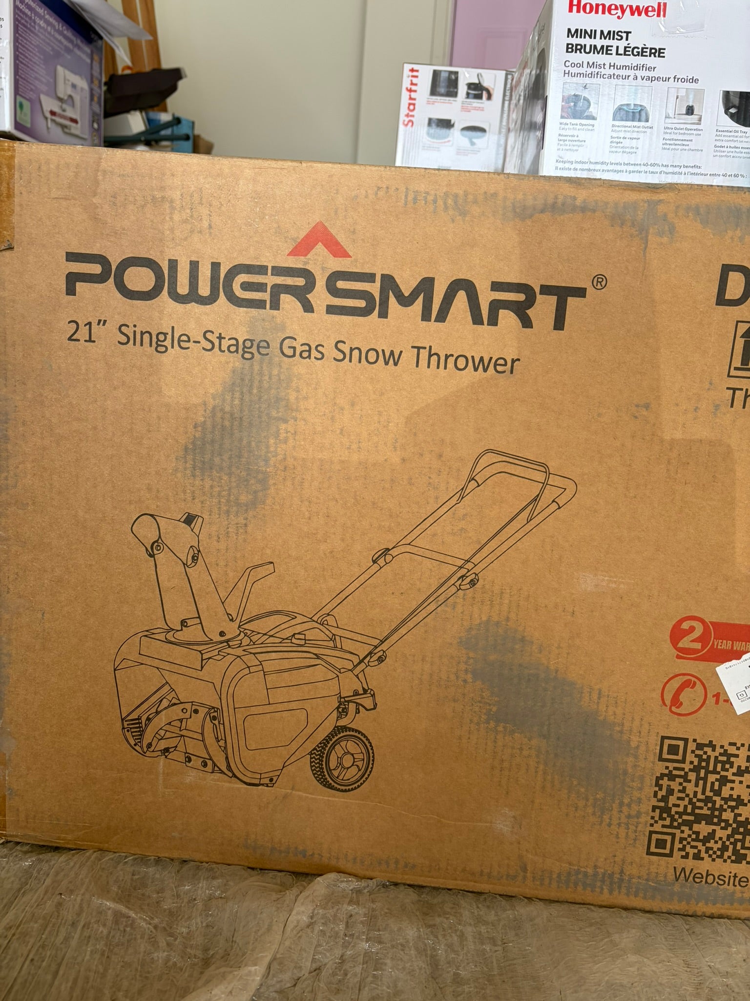 PowerSmart 21” Gas Snow Blower – Single Stage | Calgary Free Delivery