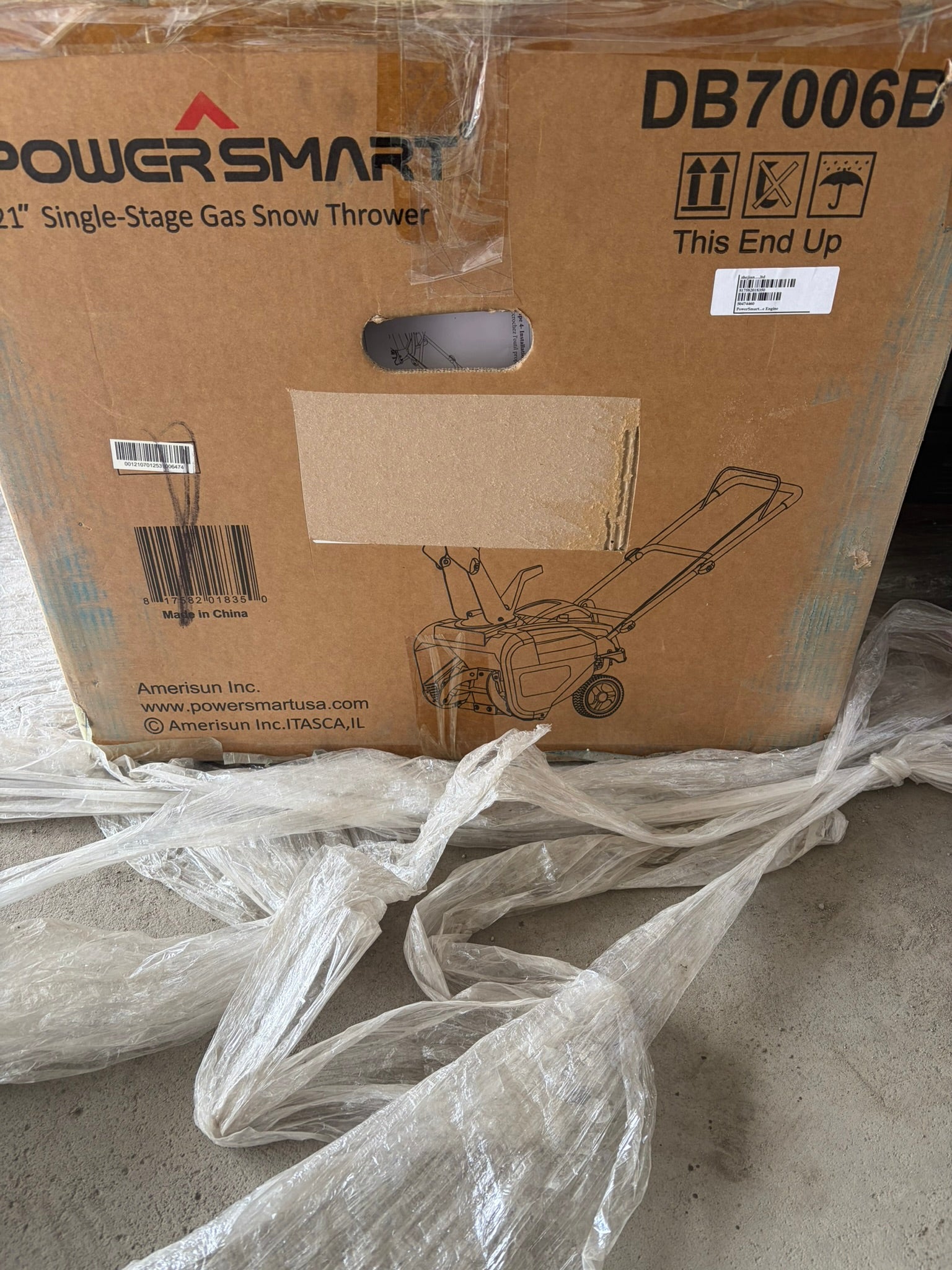 PowerSmart 21” Gas Snow Blower – Single Stage | Calgary Free Delivery