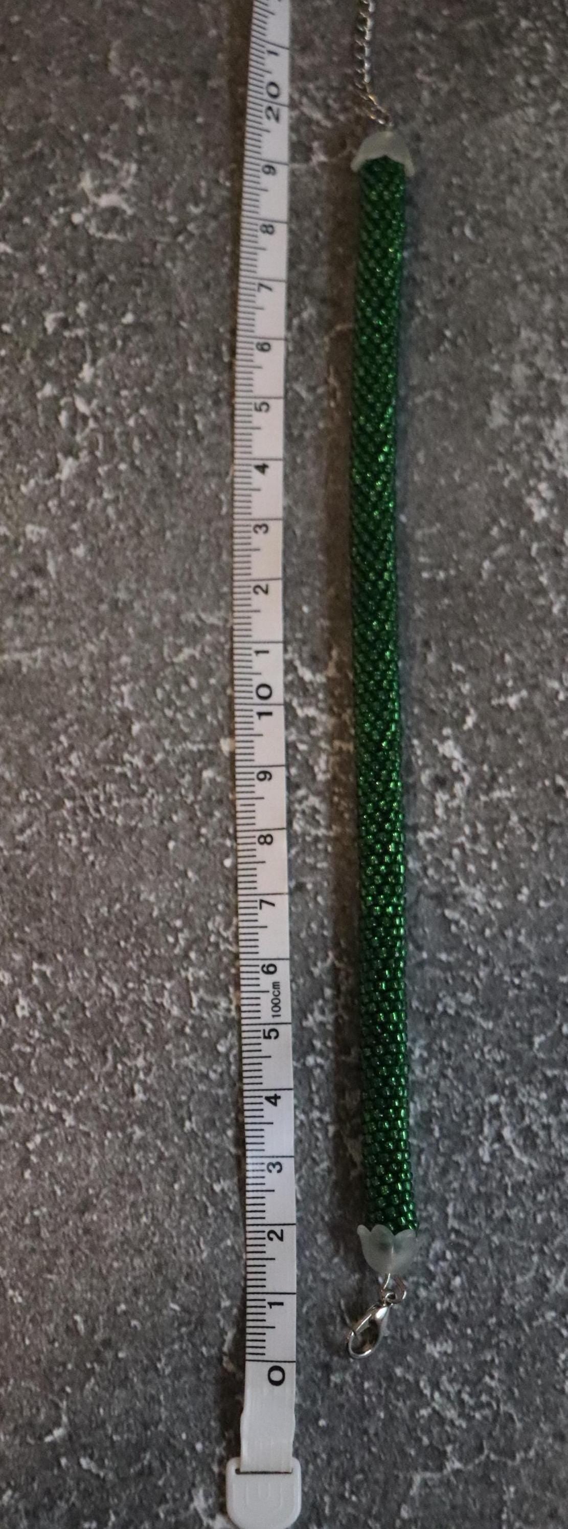 Light Green Seed Bead Bracelet