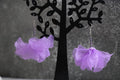 Lilac Tulip Petal Earrings