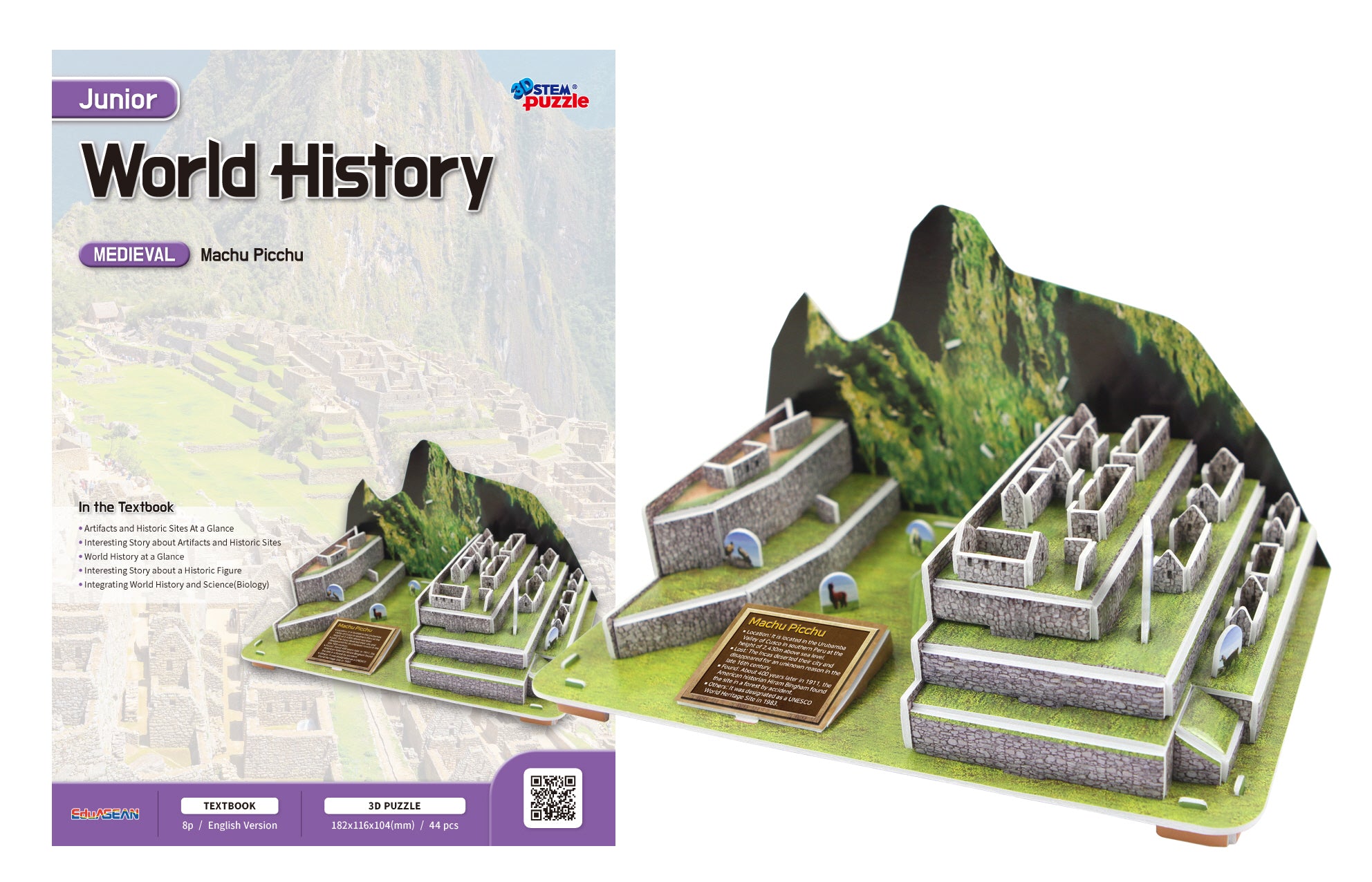 Machu Picchu 3D STEM Puzzle for Kids – World History Educational Model
